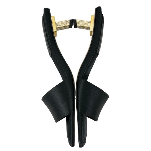 Good American NEW Kickstand Square Toe Slide In Black Spanish Made Sandals  8 - Picture 8 of 10